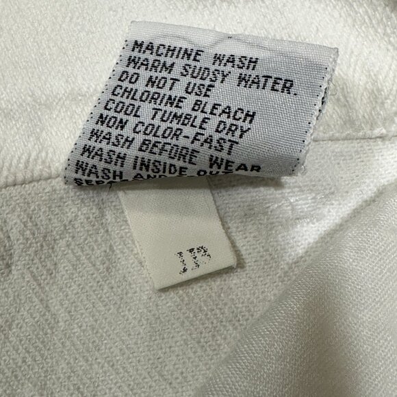 Vintage | Jeanjer Jeans | Diffusion Mini Skirt | White Denim | Size 3/4 - Picture 9 of 15